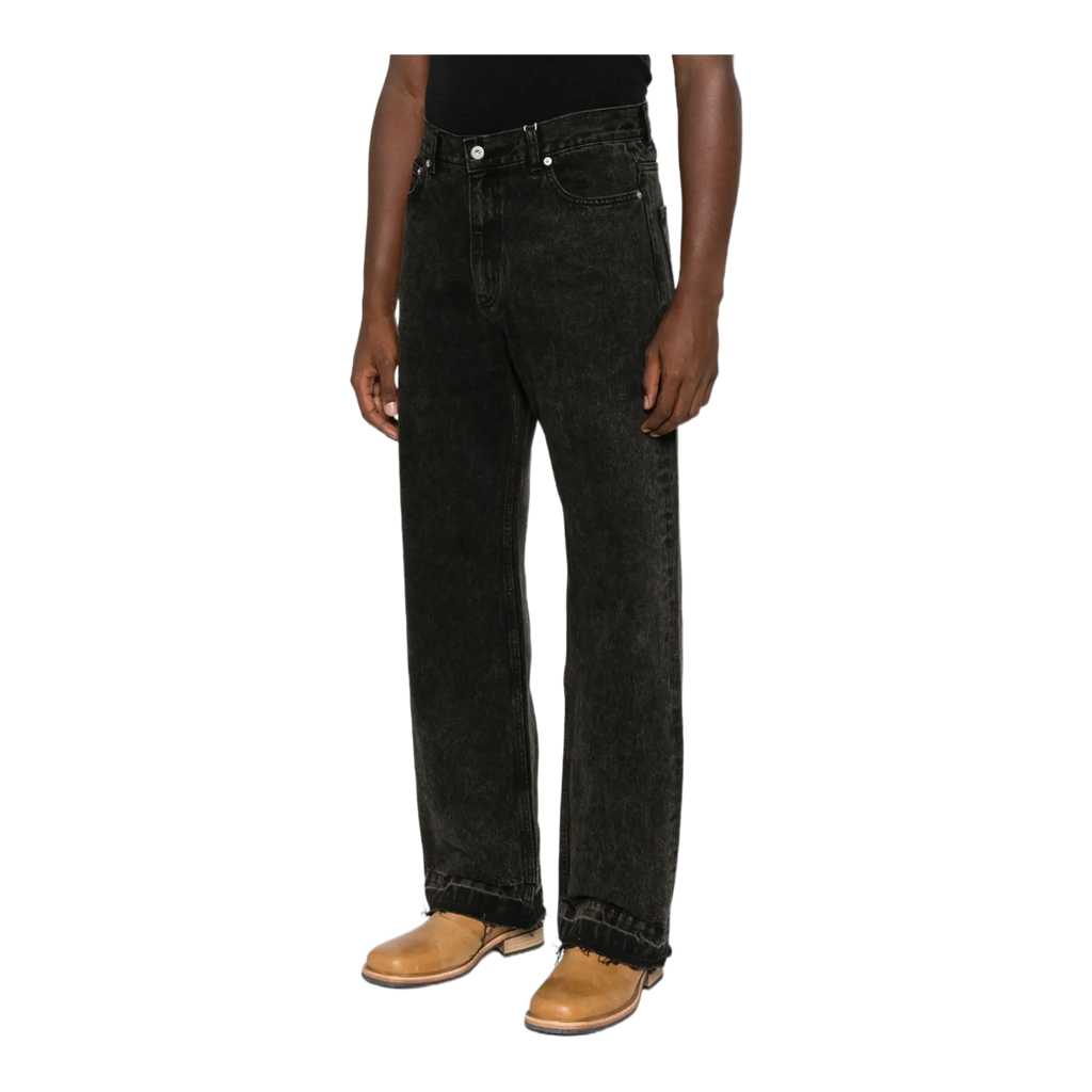 Straight-leg Jeans Black