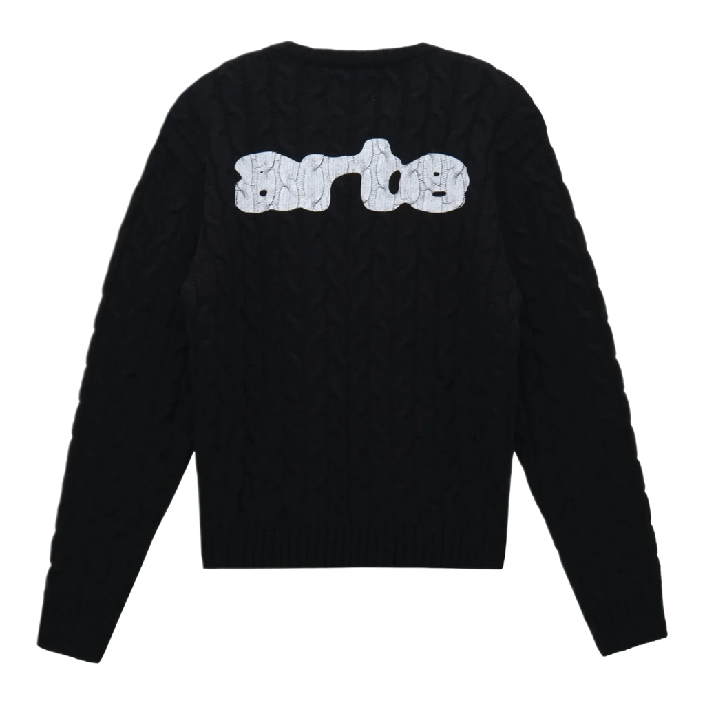 Cable-knit Logo Sweater