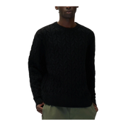 Cable-knit Logo Sweater