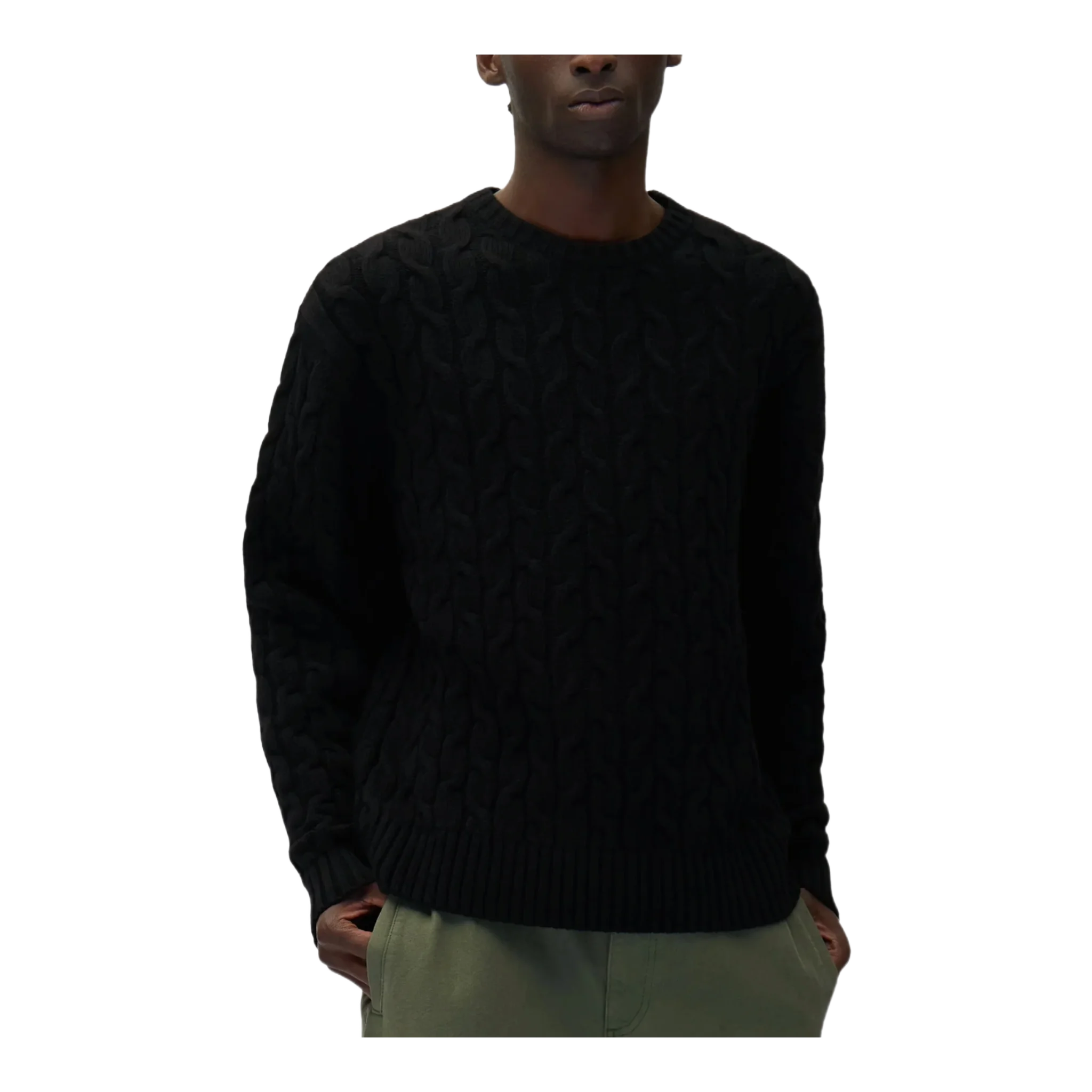 Cable-knit Logo Sweater