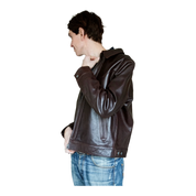 Joppe Western Leather Jacket Brown