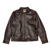 Joppe Western Leather Jacket Brown