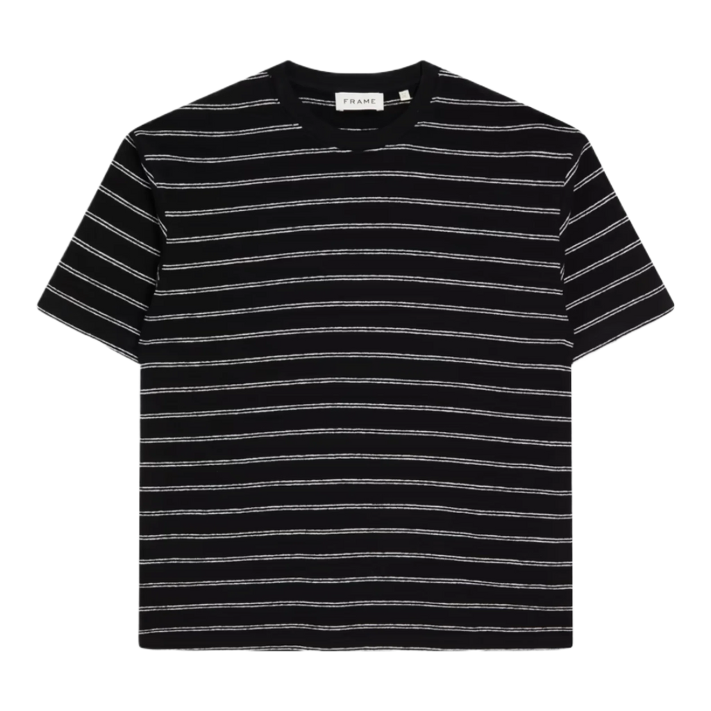 Striped cotton-jersey T-shirt