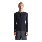 WOOL-BLEND HENLEY TOP