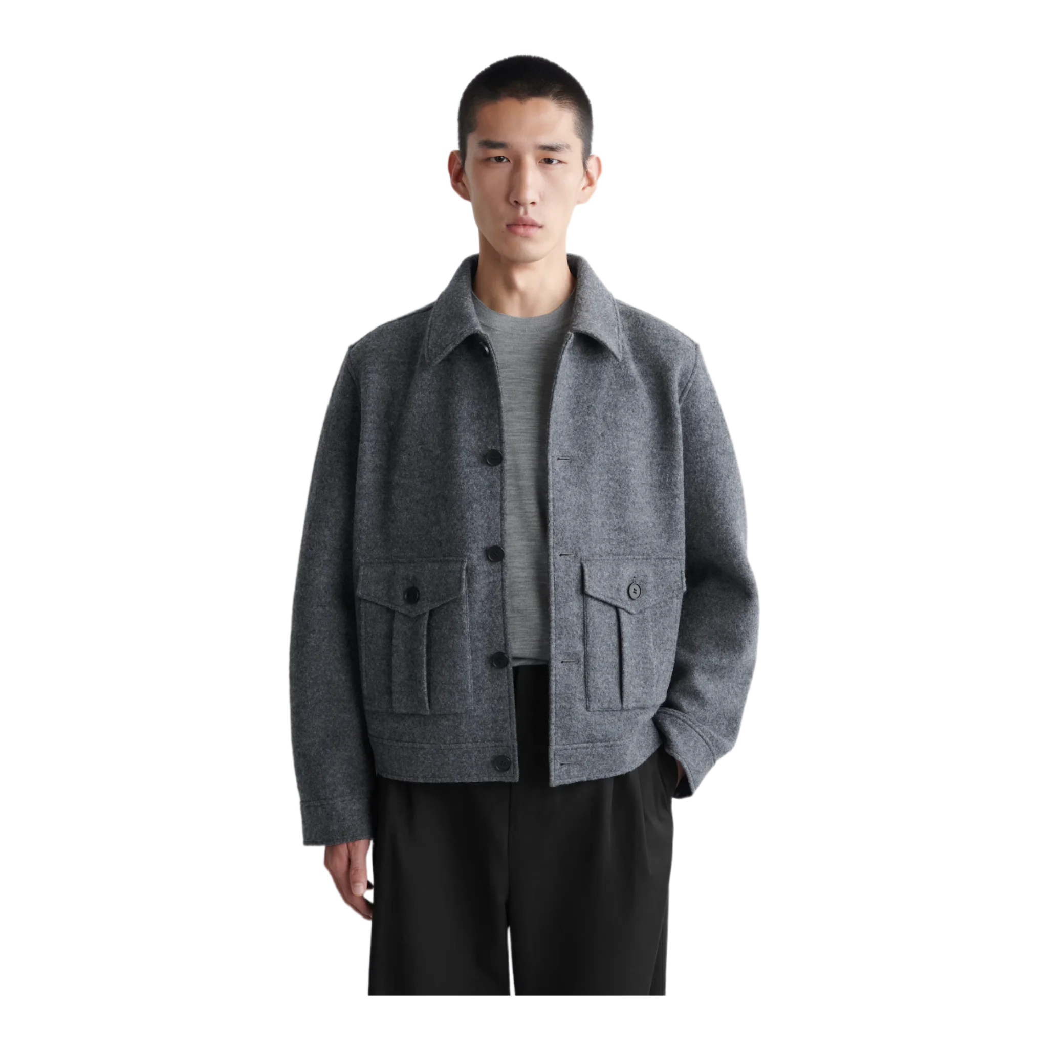 BOILED-WOOL JACKET