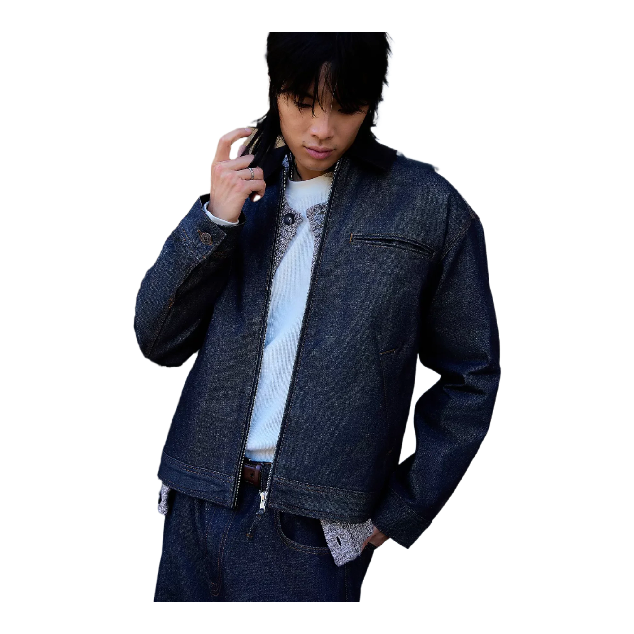 Alba Raw Denim Worker Jacket