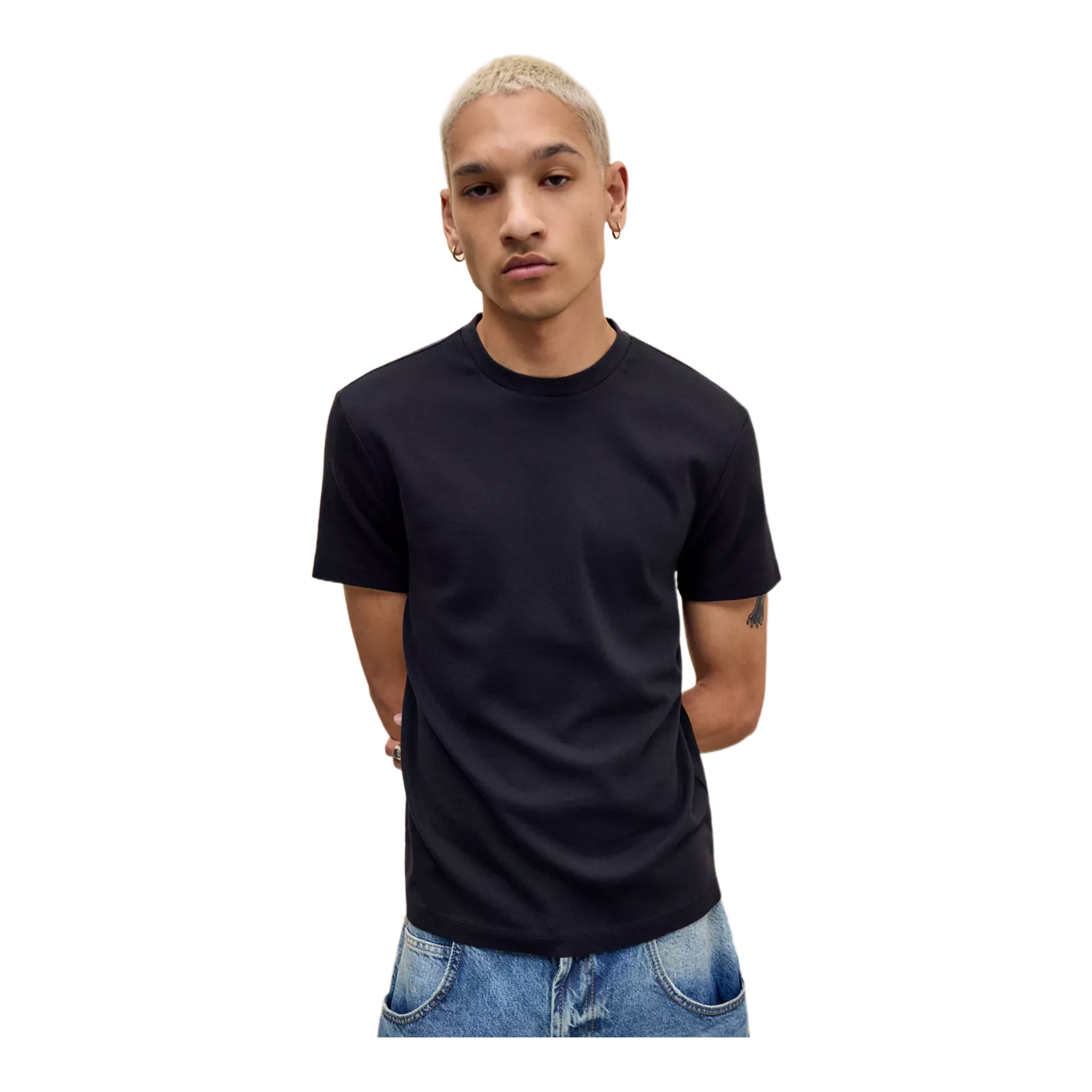 Black Slim Short Sleeve T-Shirt