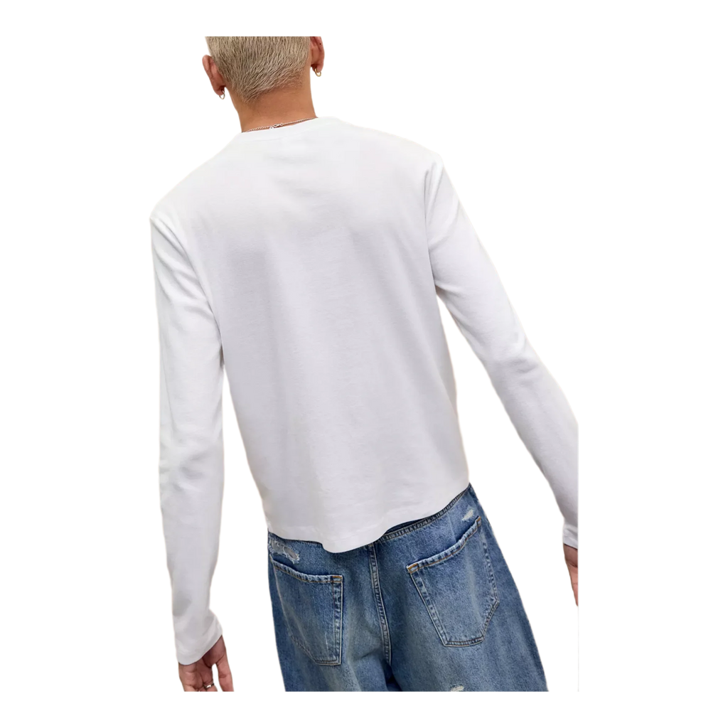 White Slim Long Sleeve T-Shirt