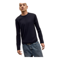 Black Long Sleeve Slim T-Shirt