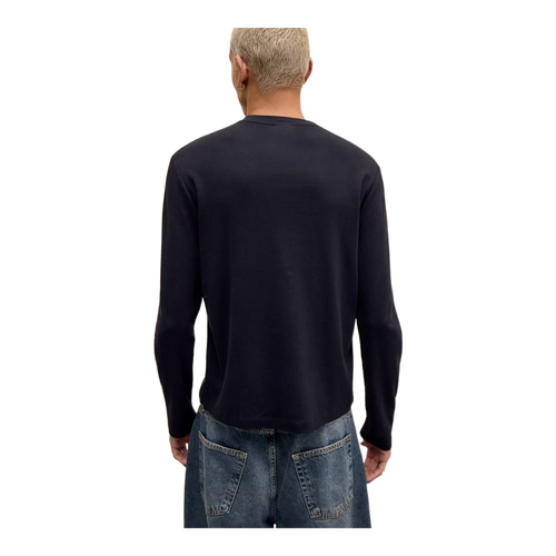 Black Long Sleeve Slim T-Shirt