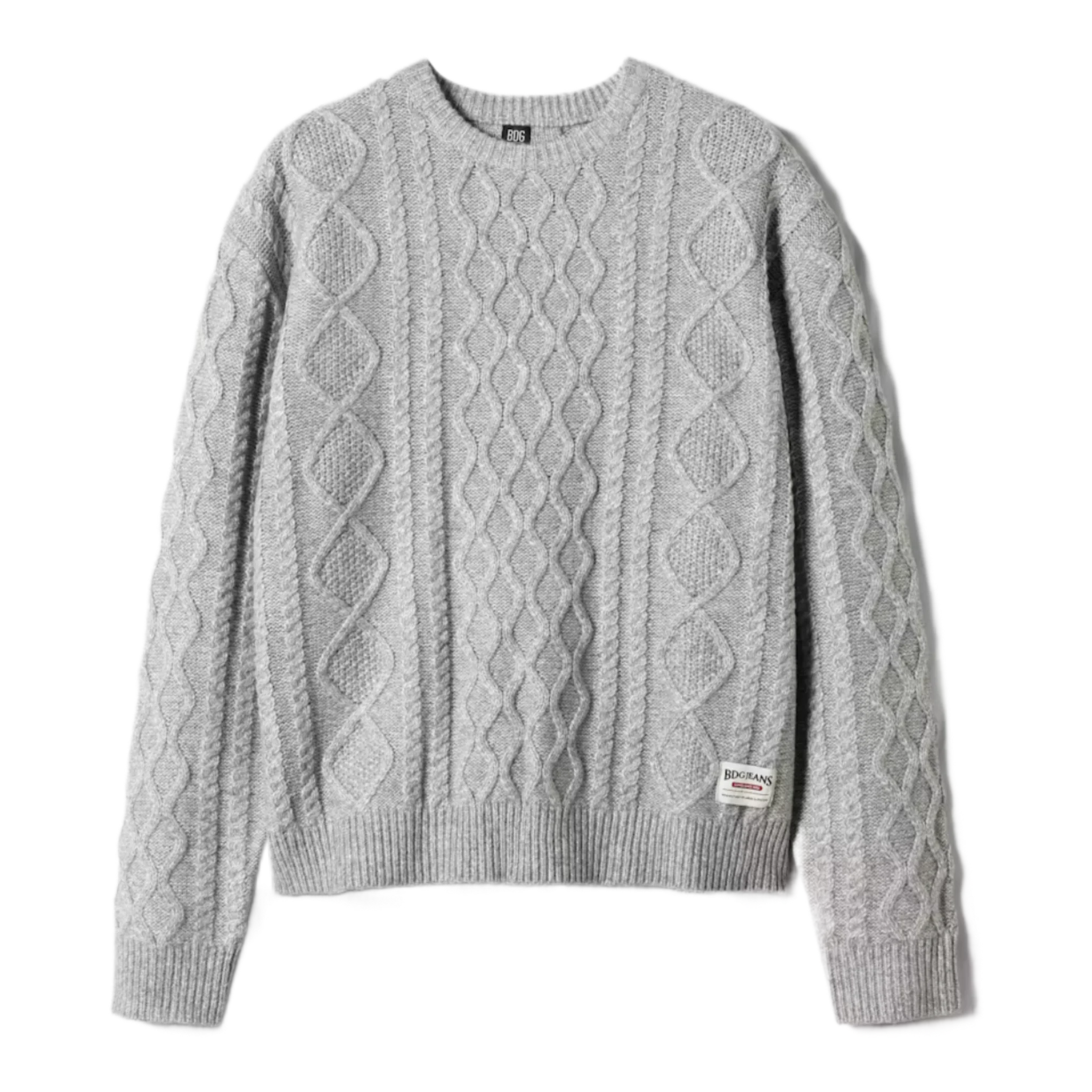 Grey Cable Knit Jumper