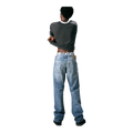 METEOR LOW WAIST RELAXED STRAIGHT LEG JEANS