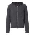 Level cotton zip-up hoodie