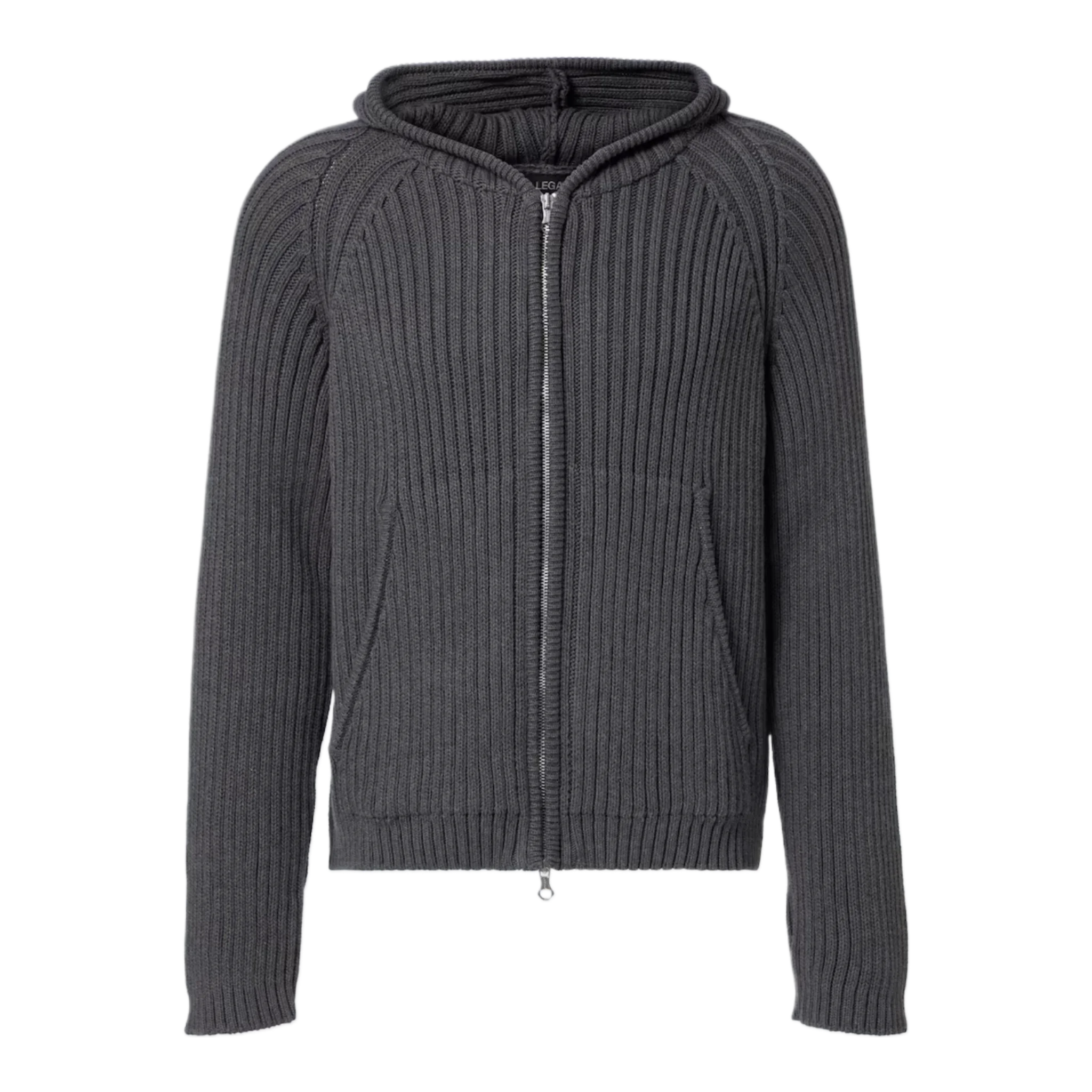 Level cotton zip-up hoodie