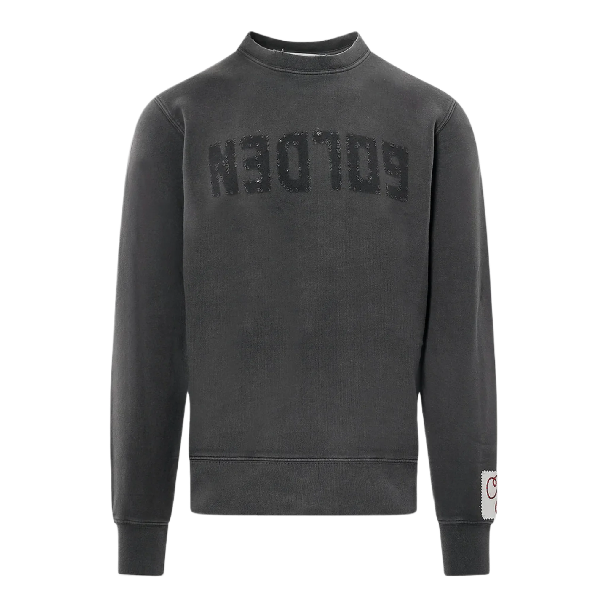Regular Distressed cotton sweatshirt