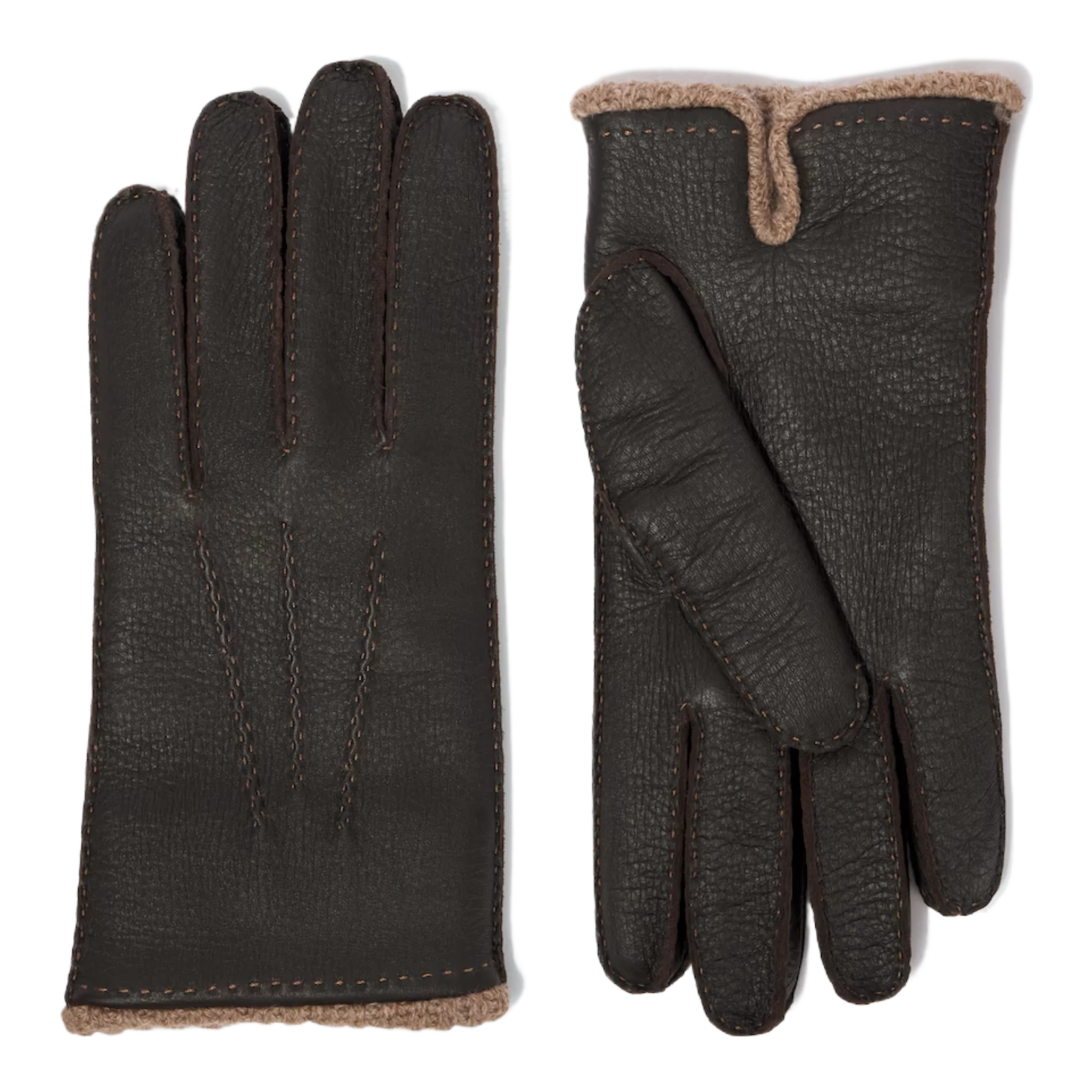 Cashmere-lined leather gloves