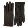 Web Stripe leather gloves