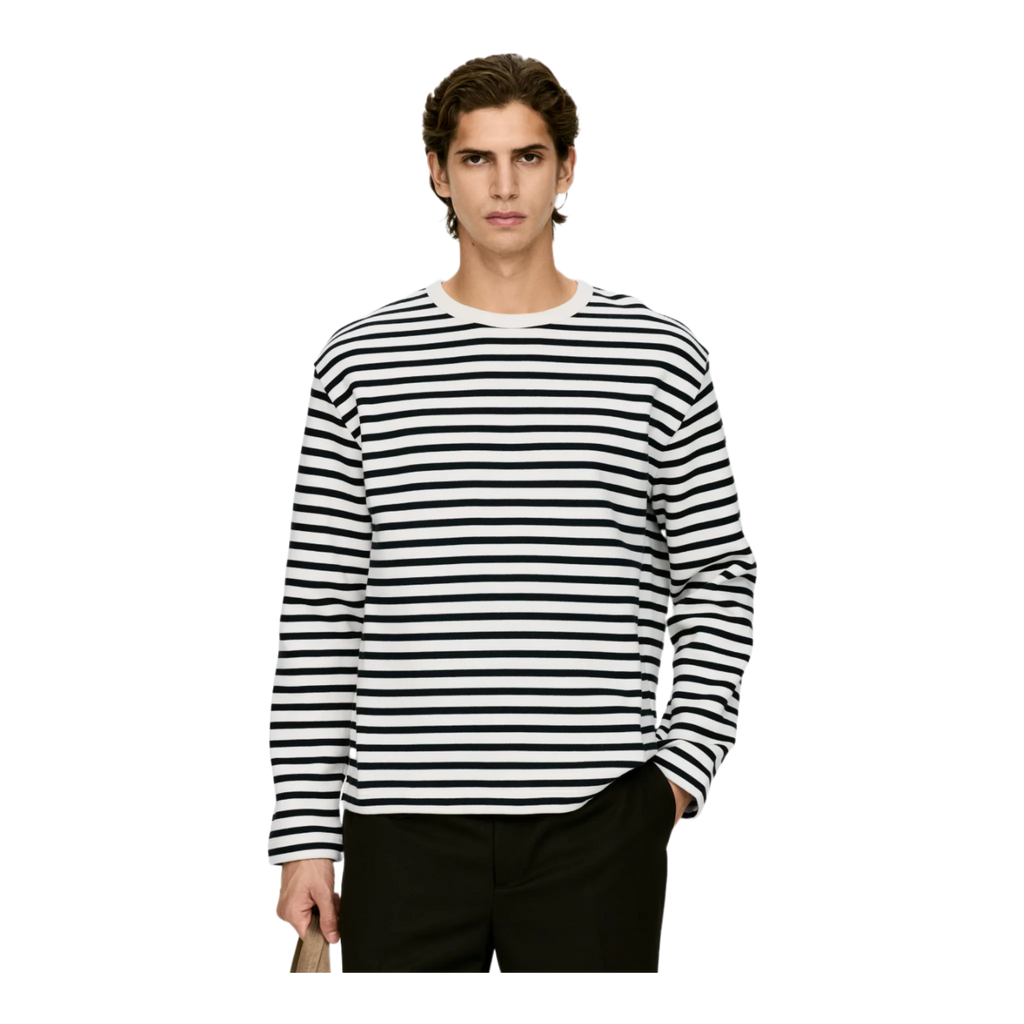 Cotton Fleece Long-Sleeve Jumper