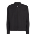Black Zip-Up Overshirt Jet Black
