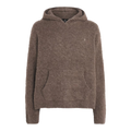 Brown Brushed Borg Hoodie