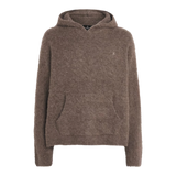 Brown Brushed Borg Hoodie