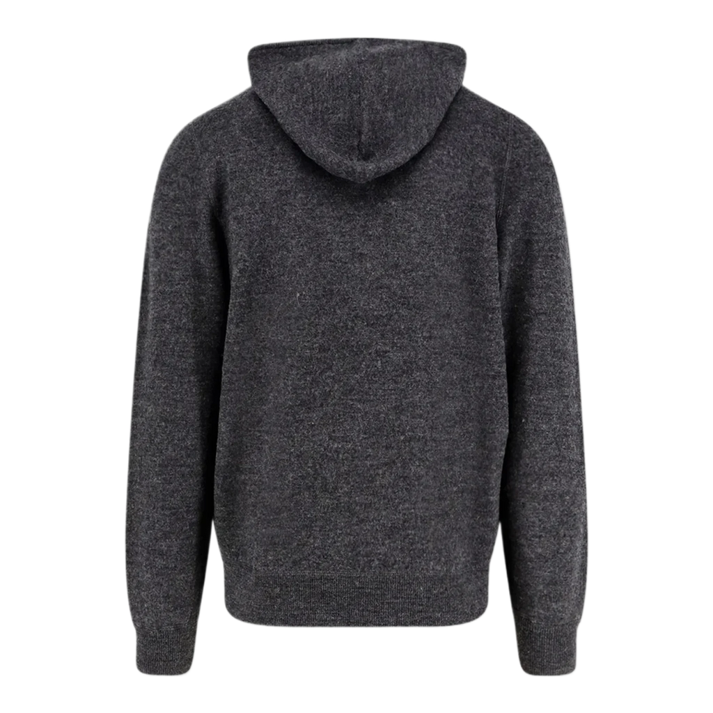 Jack wool sweatshirt with front logo inlay