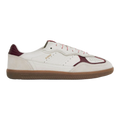 Tb.490 Rife Grain White Burgundy Leather Sneakers