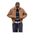 Tan Eric Faux Suede Jacket