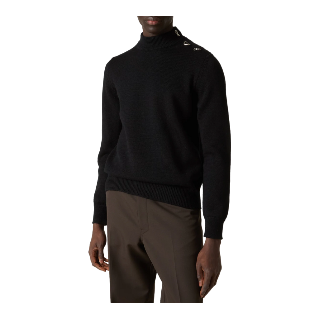 Wool sweater Black