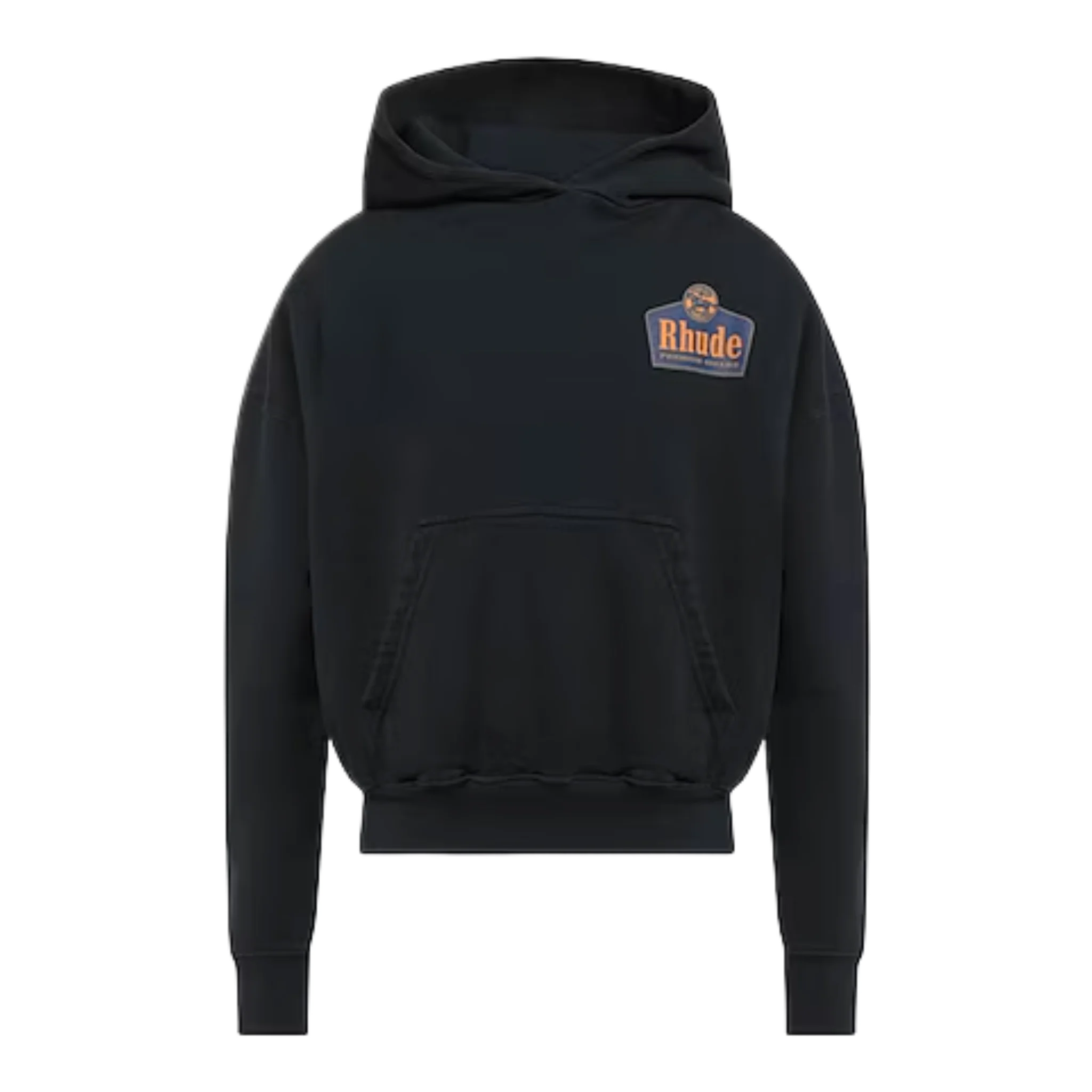 Black Backprint Hoodie