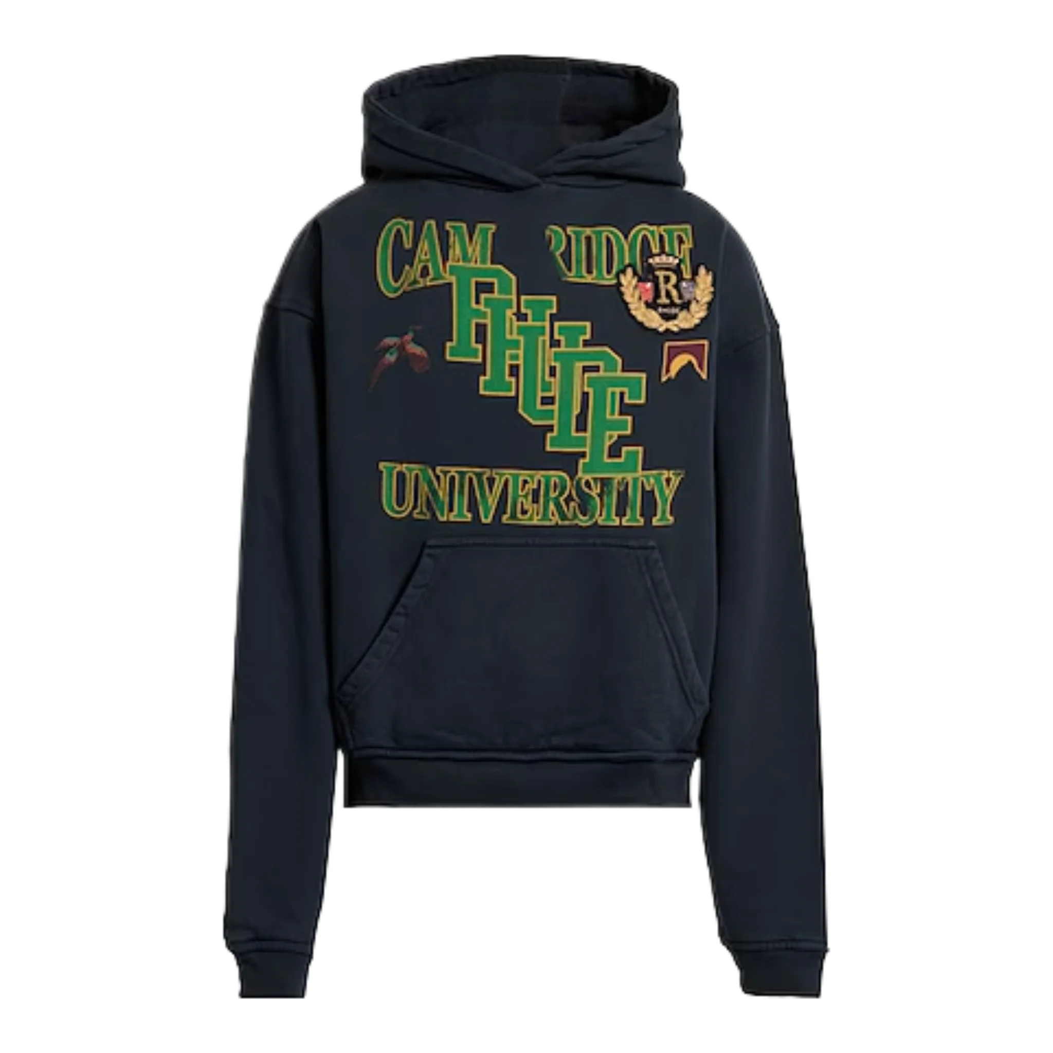 Printed Hoodie Navy