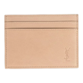 Beige Leather Cardholder
