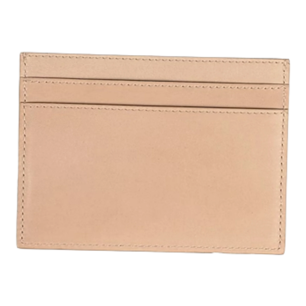 Beige Leather Cardholder