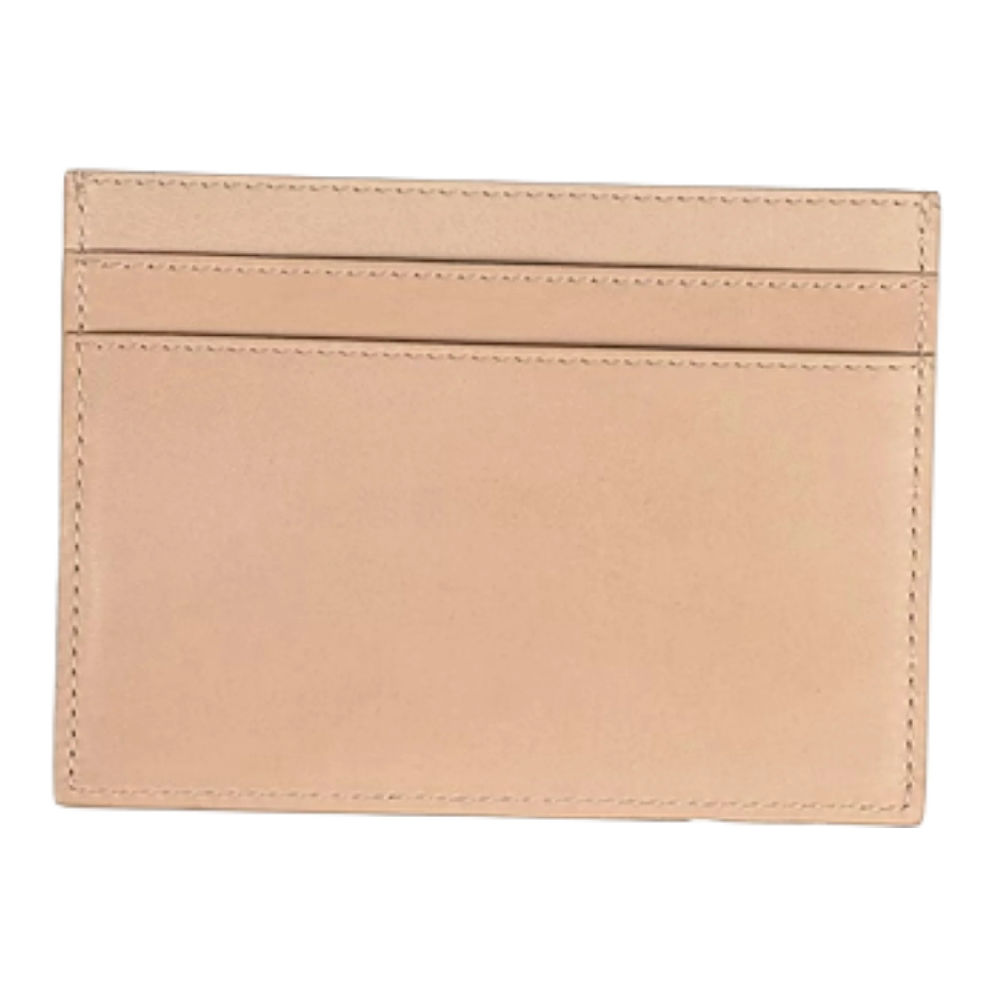 Beige Leather Cardholder