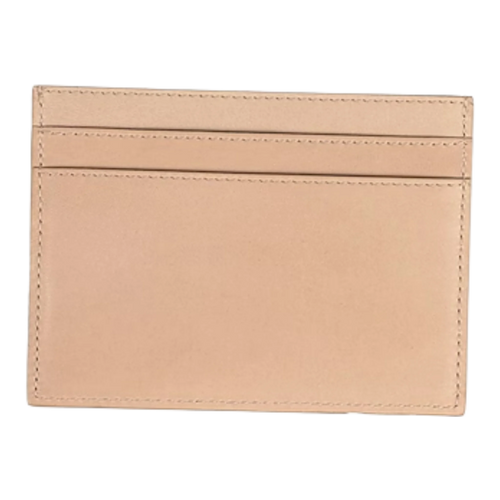 Beige Leather Cardholder