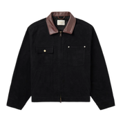 Ranch Leather-Trimmed Cotton-Canvas Jacket