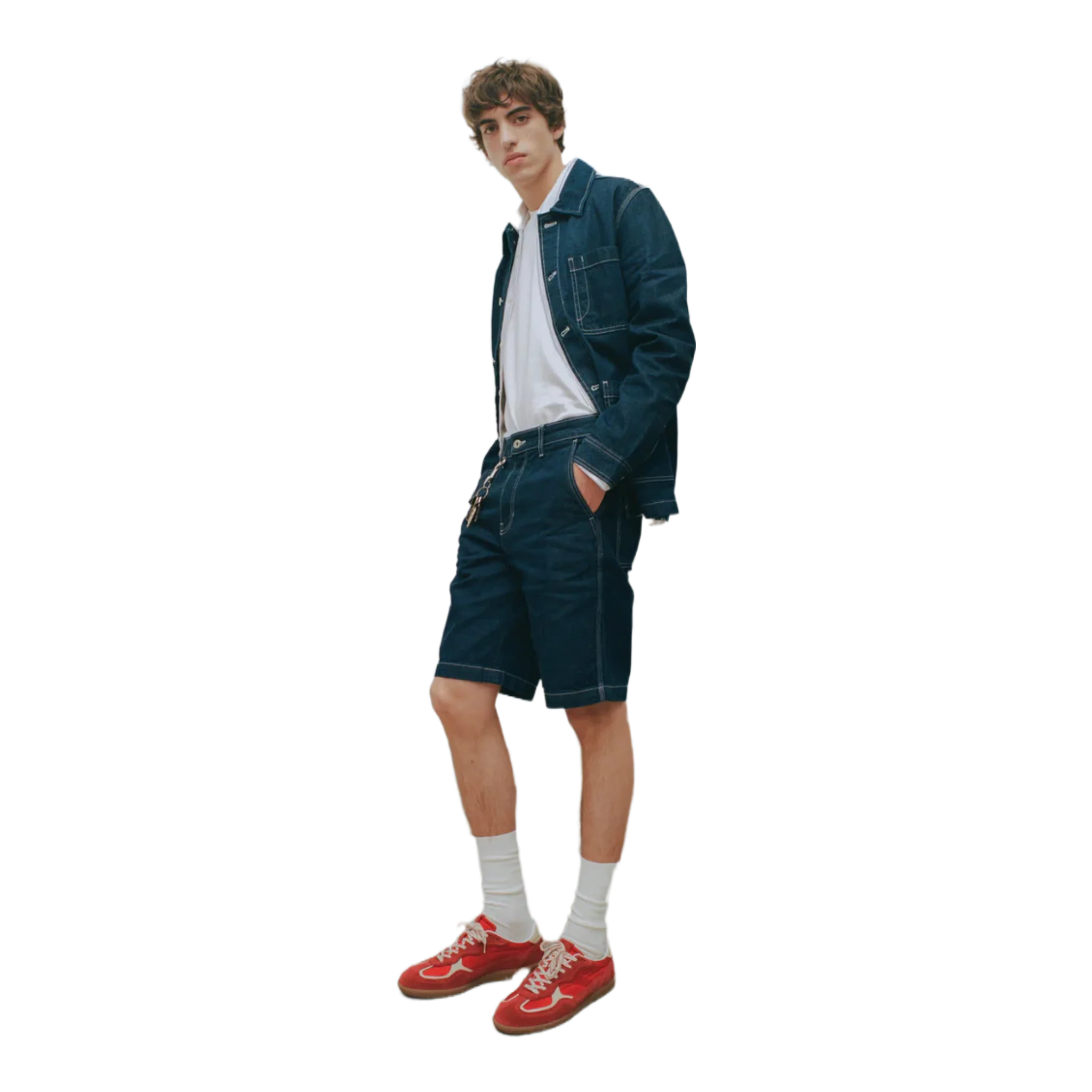 Tb.490 Rife Sheen Red Leather Sneakers