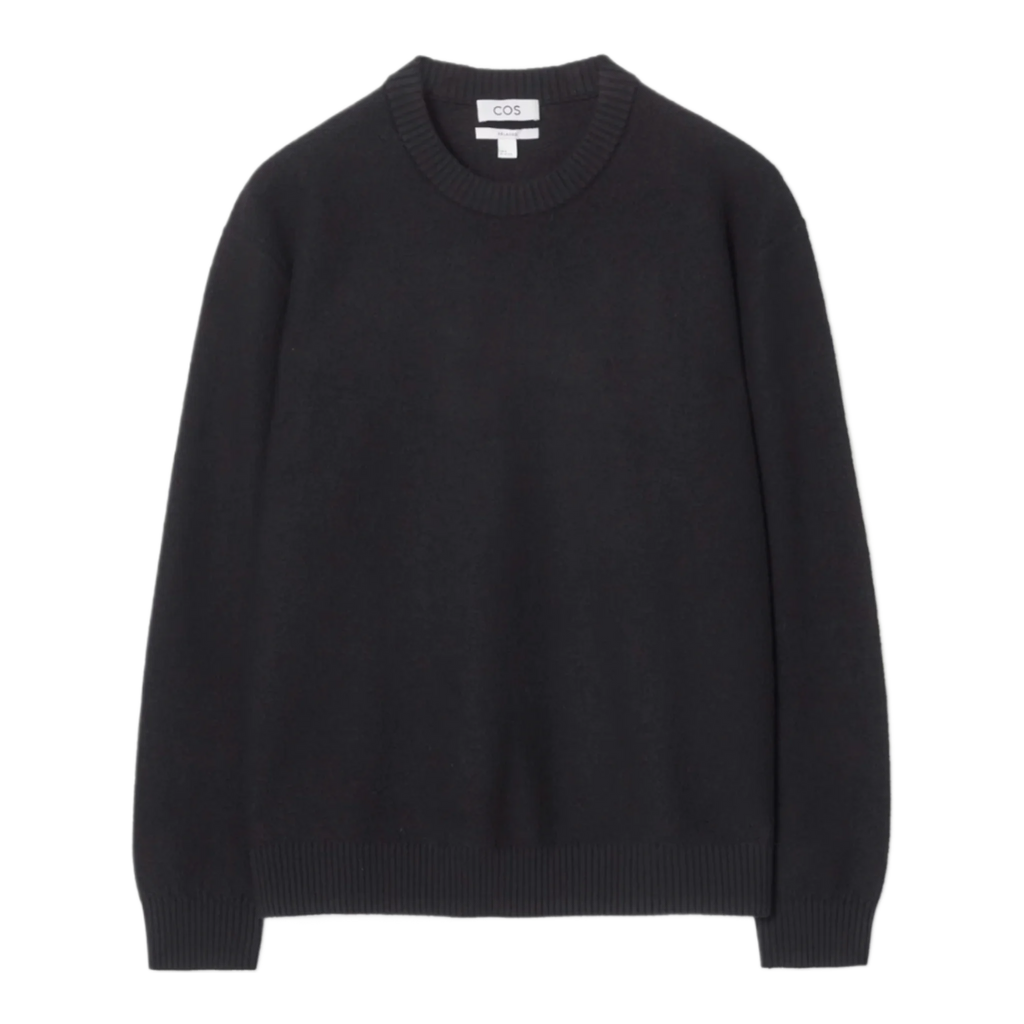 BOILED-WOOL CREW-NECK JUMPER