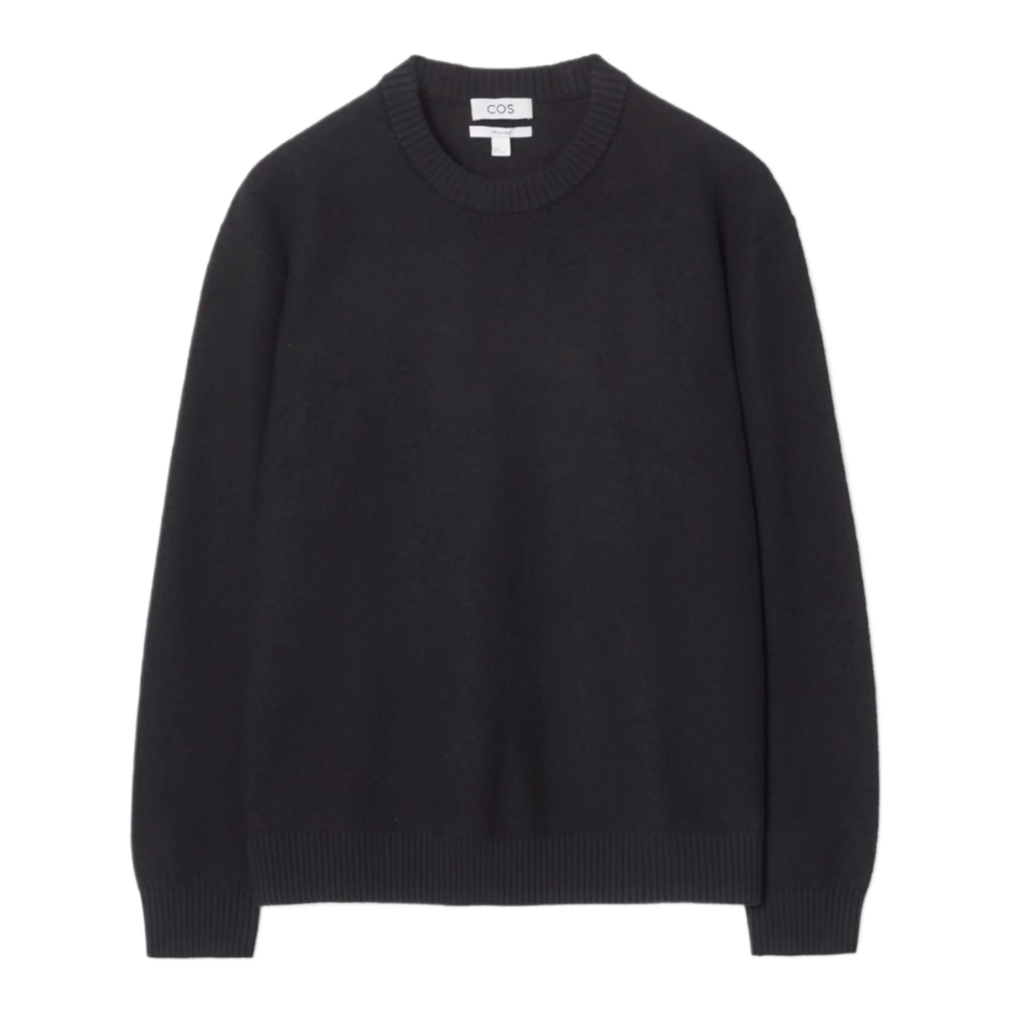 BOILED-WOOL CREW-NECK JUMPER