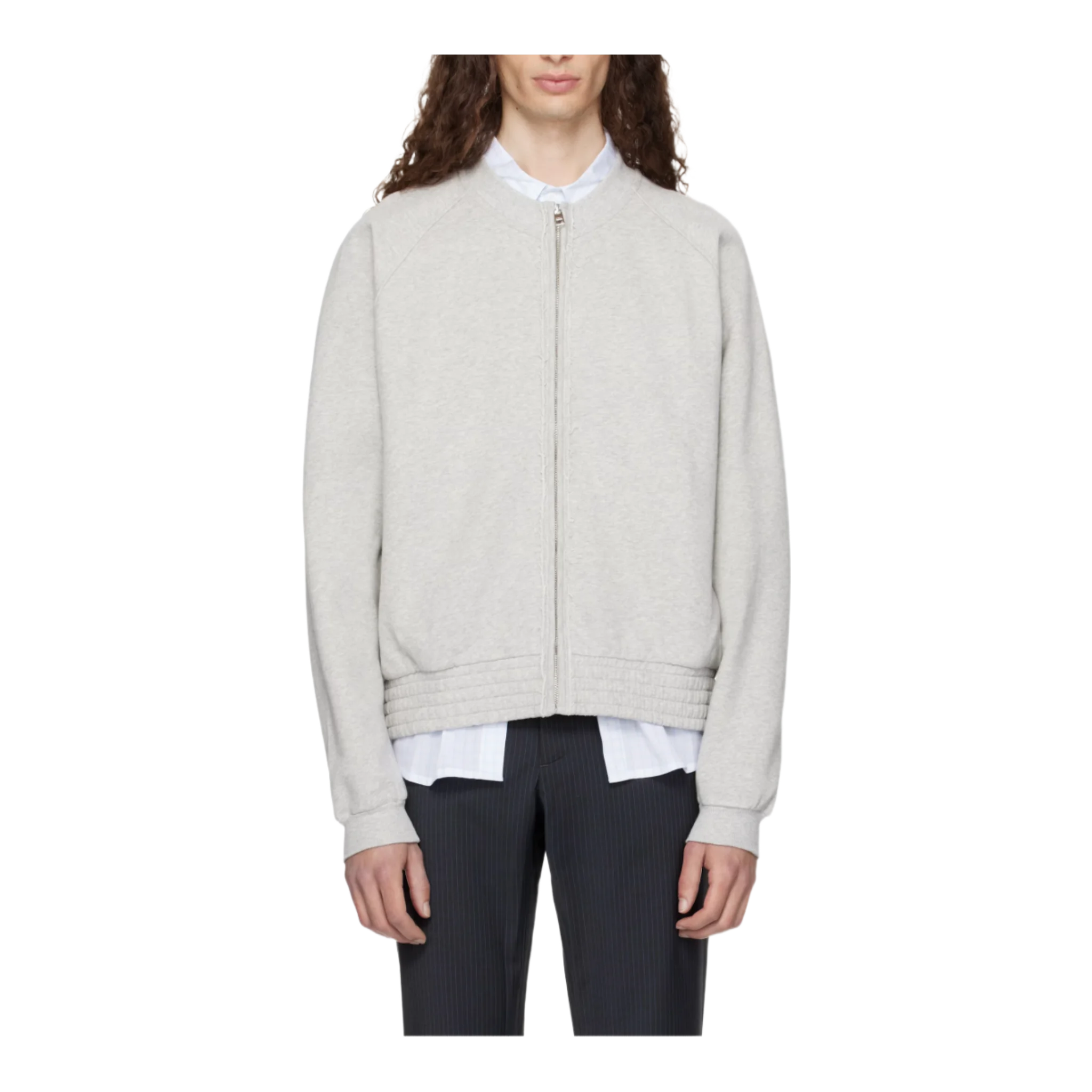 Gray Nila Raglan Sleeve Jacket