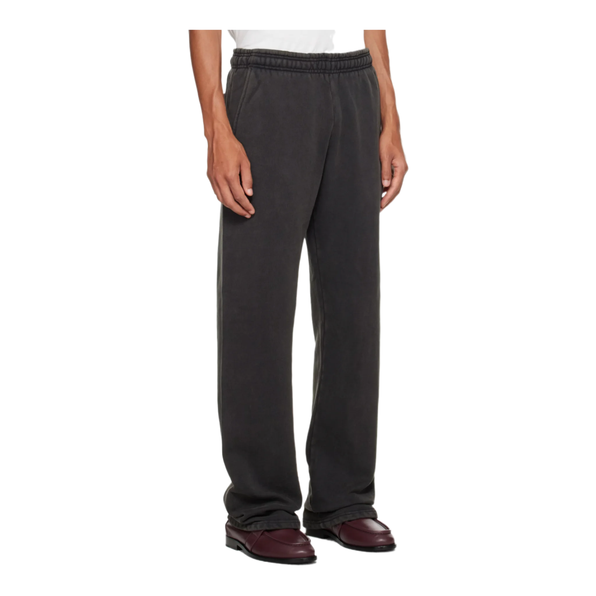 Black Straight Leg Sweatpants