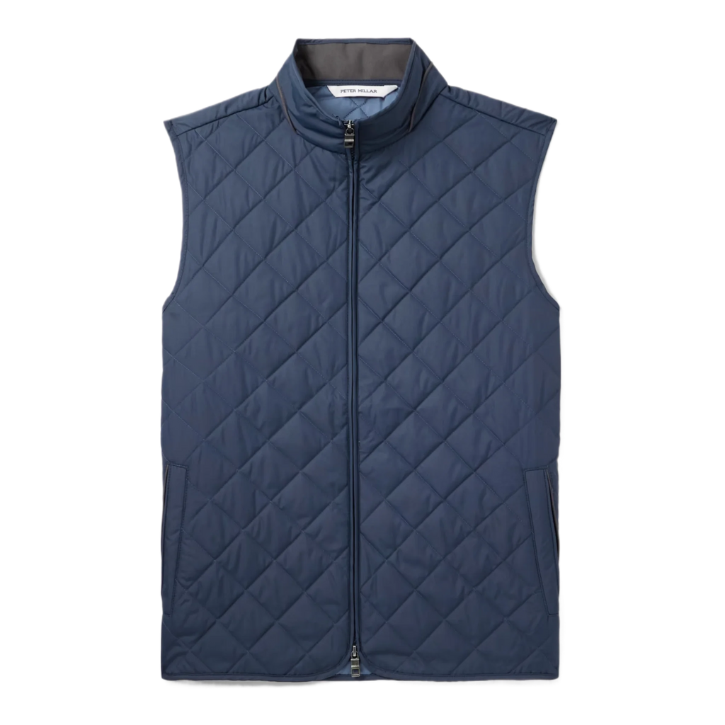 Essex Quilted Padded Recycled-Shell Gilet Light Blue