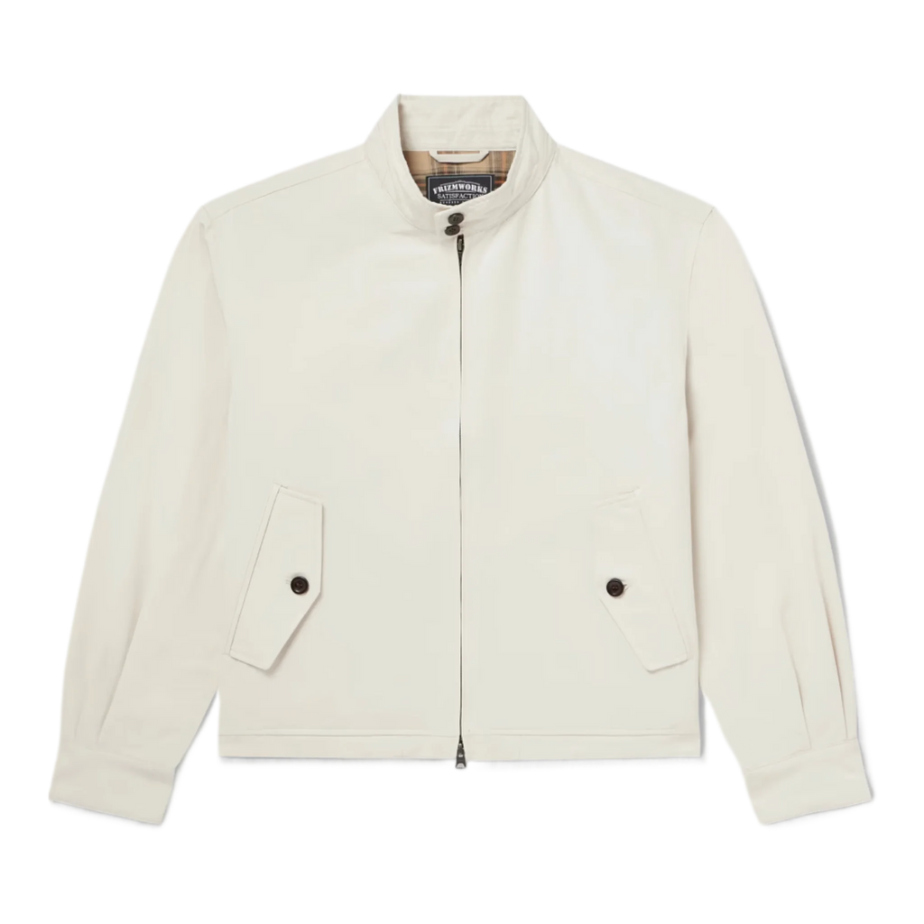 Buddy Cropped Cotton-Blend Twill Harrington Jacket