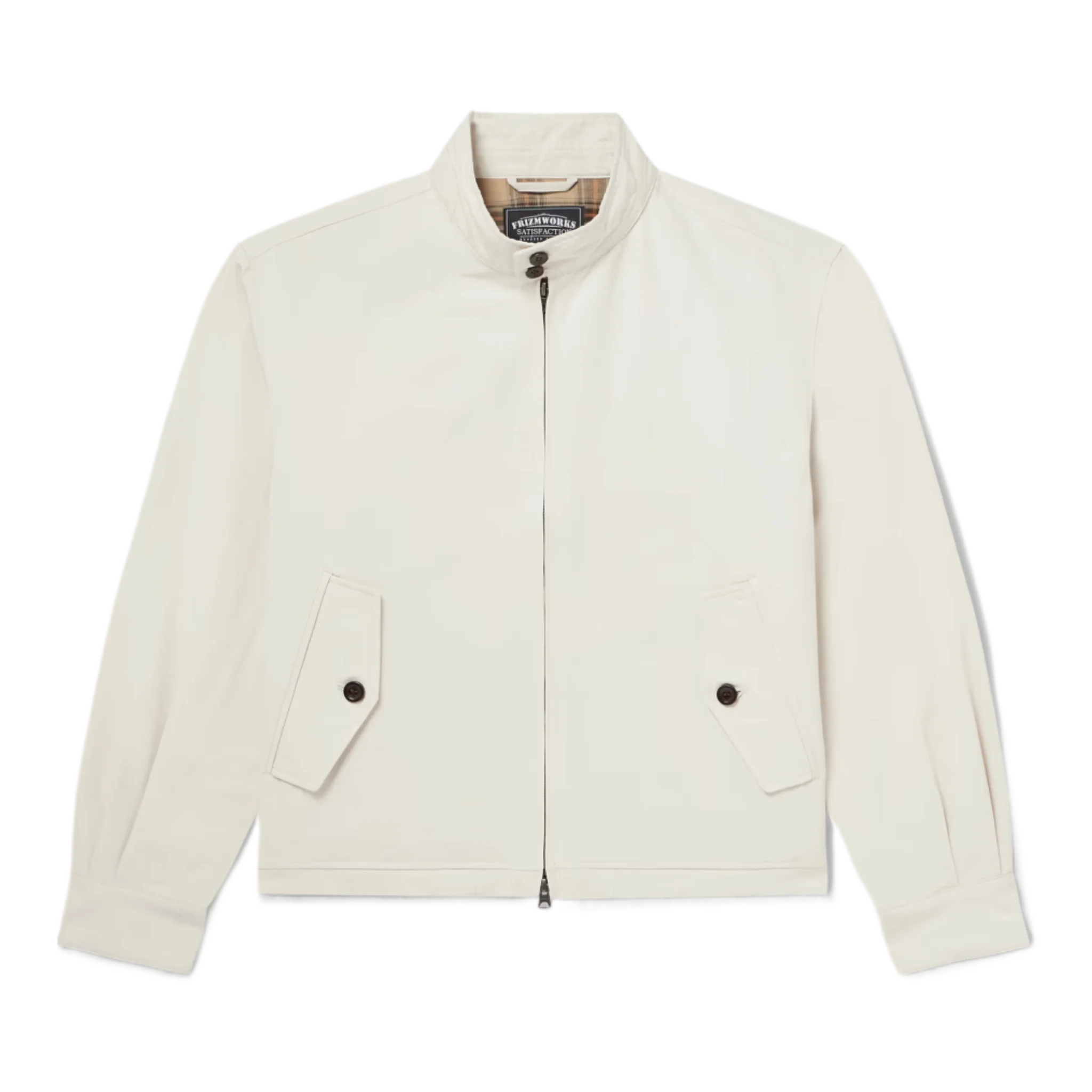 Buddy Cropped Cotton-Blend Twill Harrington Jacket
