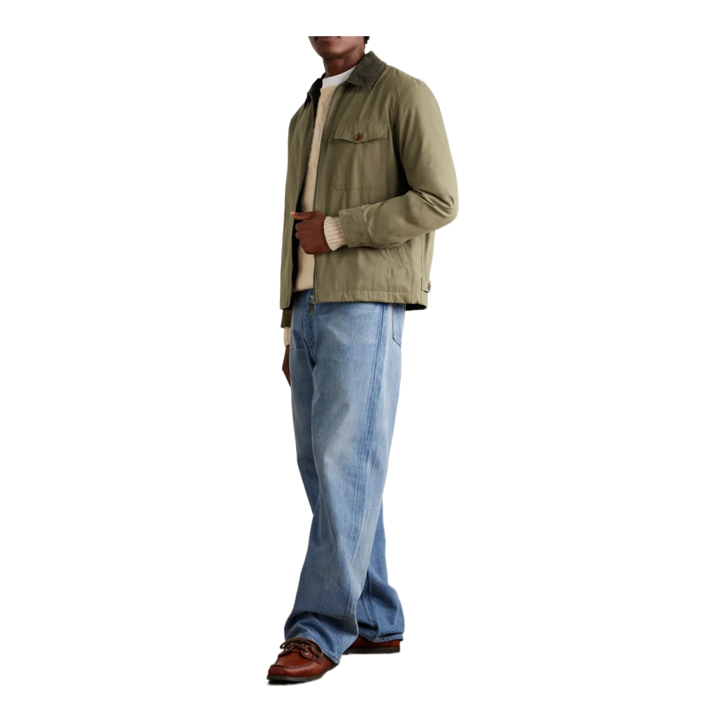 Daren Cotton-Corduroy Trimmed Canvas Jacket
