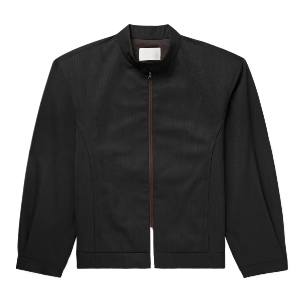 Striped Wool-Blend Jacket