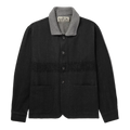 KARTIK RESEARCH - Embroidered Felt-Trimmed Denim Jacket