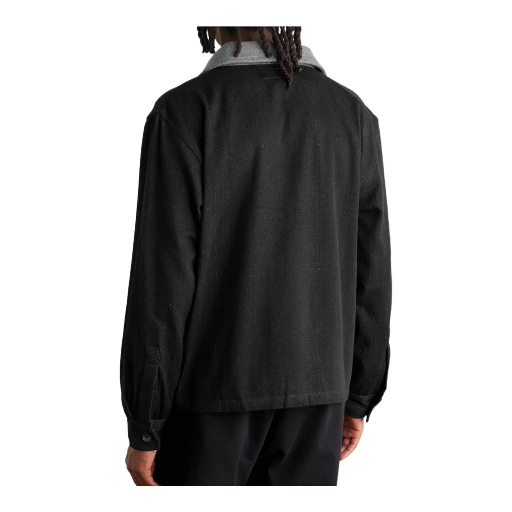 KARTIK RESEARCH - Embroidered Felt-Trimmed Denim Jacket