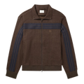 Webbing-Trimmed Herringbone Wool and Cotton-Blend Track Jacket