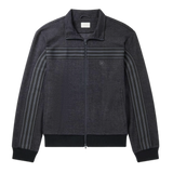Webbing-Trimmed Herringbone Wool and Cotton-Blend Track Jacket